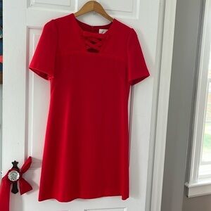 Jane Atelier (formerly goat) red wool shift dress